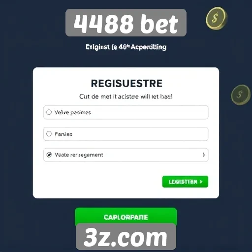 Requisitos para registro no site 4488 bet
